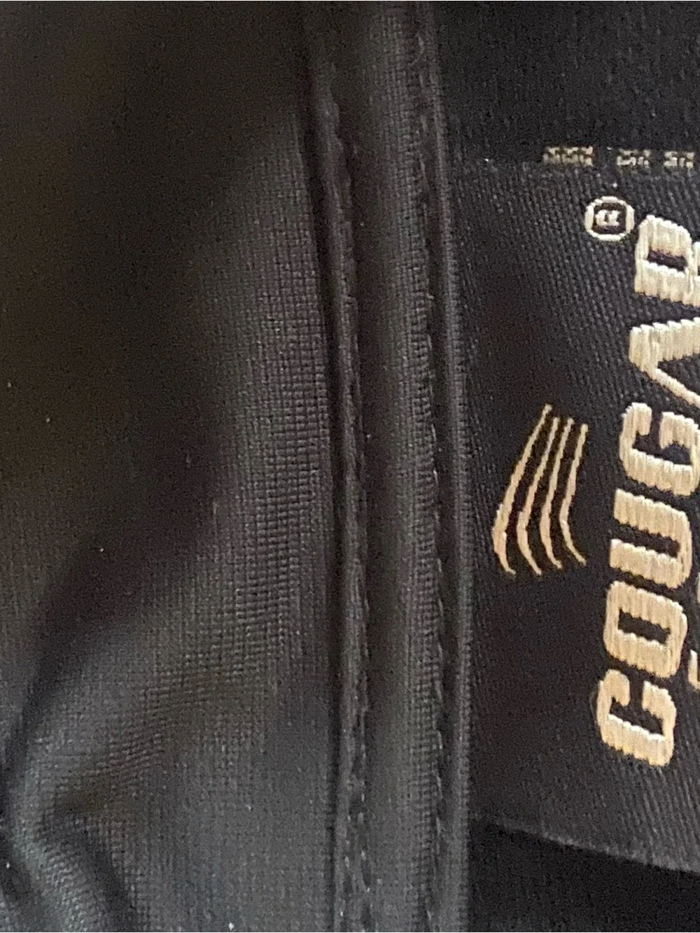 Cougar Men's Black Zip-Front Jacket in size XL